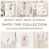 Teddy Bear Gender Neutral Baby shower Bedankt Bedankzakje