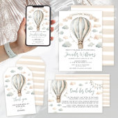 Adventure Teddy Baby shower Opvouwbaar Dank u Kaart