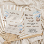 We Can Bearly Wait Baby Shower Kaart
