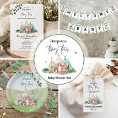 Teepees en Tiny Toes Baby shower Stickers
