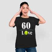 Tennis 60th Birthday met bal op groen gras Spandoek