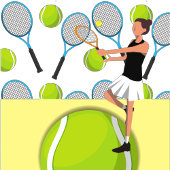 Tennis 50e Verjaardag Save the date uitnodiging