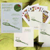 Tennis en Martinis Dank u kaart