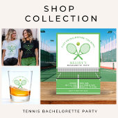 Tennis Bachelorette Laatste Swing Voor De Ring Sparkling Wijnetiket