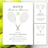 Tennis Bruiloft Bruidsfeest
