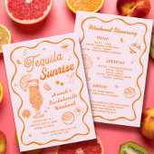 Tequila Sunrise Meisjesuitstap Vierkante Sticker