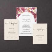 Elegant Bloemenkoraal Paarse Goud Kaart (Personaliseer de collectie van deze zelfstandige maker.)