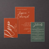 Leg de liefde QR code foto moderne bruiloft vast Plaatskaartje (Personaliseer de collectie van deze zelfstandige maker.)