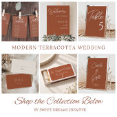 Branzend Oranje Rust Wedding Two Kaart