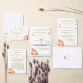 Terracotta Roos Katholieke bruiloft Programma (Personaliseer de collectie van deze zelfstandige maker.)