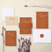 Terracotta Flag Welcome to the wedding Spandoek (Personaliseer de collectie van deze zelfstandige maker.)