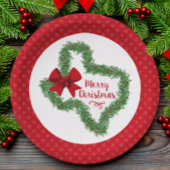 Texas Kerstmis Wreath Inpakpapier Vel