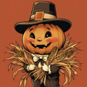 Pumpkin Patch Harvest Feestdagenkaart