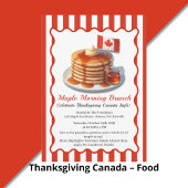 Thanksgiving Canada Style | Maple Morning Brunch Kaart