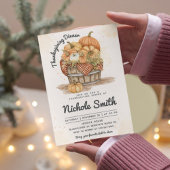 Thanksgiving Dinner Party Kaarten en geschenken Reclamebord Met Voetstuk