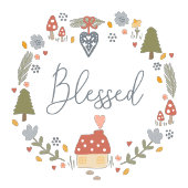 Gepersonaliseerde Gezegend Gezellig Country Cottag Snijplank