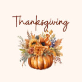 Thanksgiving-Pompoen met Bloemen- Mok