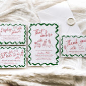 Handgetekende Italiaanse Thats Amore Pizza Handges Plaatskaartje