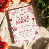 Dat is Amore Rood script Bruiloftsborrel Papieren Bordje