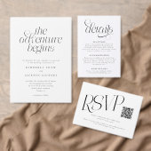 Elegante moderne typografie terracotta bruiloft save the date (Personaliseer de collectie van deze zelfstandige maker.)