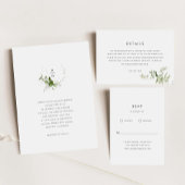 Modern groen bruiloft menu Kaart