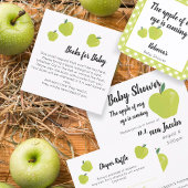 Groene appel baby shower bedankdoosjes
