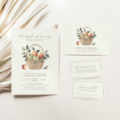 Apple van onze Eye Baby shower Dank u kaart