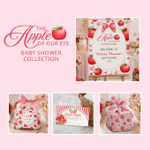 Elegante Rode Roze Appel Coquette Luier Raffle Poster