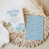 The Big One Beach Surf 1e verjaardag Papieren Bordje