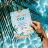 The Big One, Surf Birthday Papieren Bordje