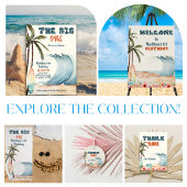 Beach Wave Surf Het grote verjaardagsfeest Bedankdoosjes