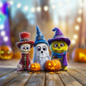 Het Schattigee Ghost Skeleton Monster van de Boo C Kaart