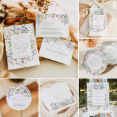 Wildflower Luier Raffle Insert Aanvraag Meisje Roz Informatiekaartje