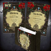 Het lijst heeft een weelderig design kaart