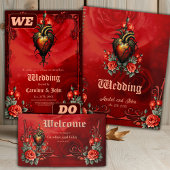 De gotische elegantie van het hart reclamebord met voetstuk