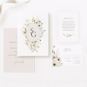 Botanische Bruiloft Vierkante Papier Onderzetter