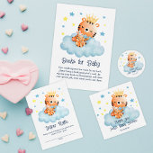 Schattigee Little Tiger Baby shower Luier Raffle Informatiekaartje