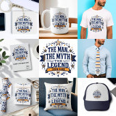 Het Man De mythe De legende | Aangepaste Vaderdag Stropdas