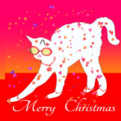 Groen Wit Versierde Kerstbomen Ornament Kaart