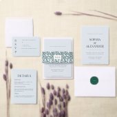 Modern Emerald Arch Photo Frame Feestdagenkaart (Personaliseer de collectie van deze zelfstandige maker.)