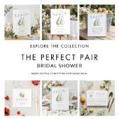 Perfect Pair Pear How Many Bridal Shower Game Poster