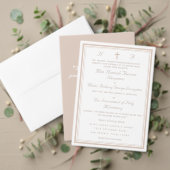 The Refined Catholic Wedding RSVP Kaartje (Personaliseer deze collectie van deze onafhankelijke maker. Test)