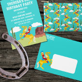 Western Cowgirl Retro Patterned Etui