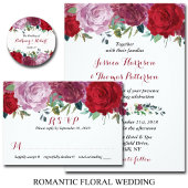 Romantic Floral Blooms Weddenschap Welkomstteken Poster