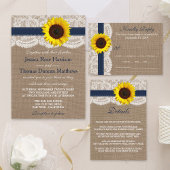 Het Collectie van de Rustic Sunflower Wedding - ma Programmakaart