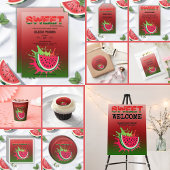 Baby shower van zoete watermeloenen kaart