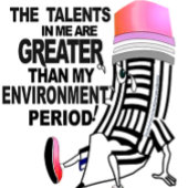 DE TALENTEN IN MIJ ZIJN GROTER...T-SHIRT T-SHIRT