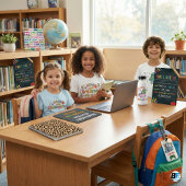 No Dairy Allergy Alert Milk Free Symbol Kids Blue Ronde Sticker