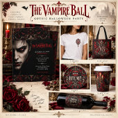 Het Vampire Bal | Gotisch Halloween Feest Kaart