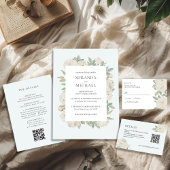 Romantische witte rozen Elegante BRUILOFT Save The Date